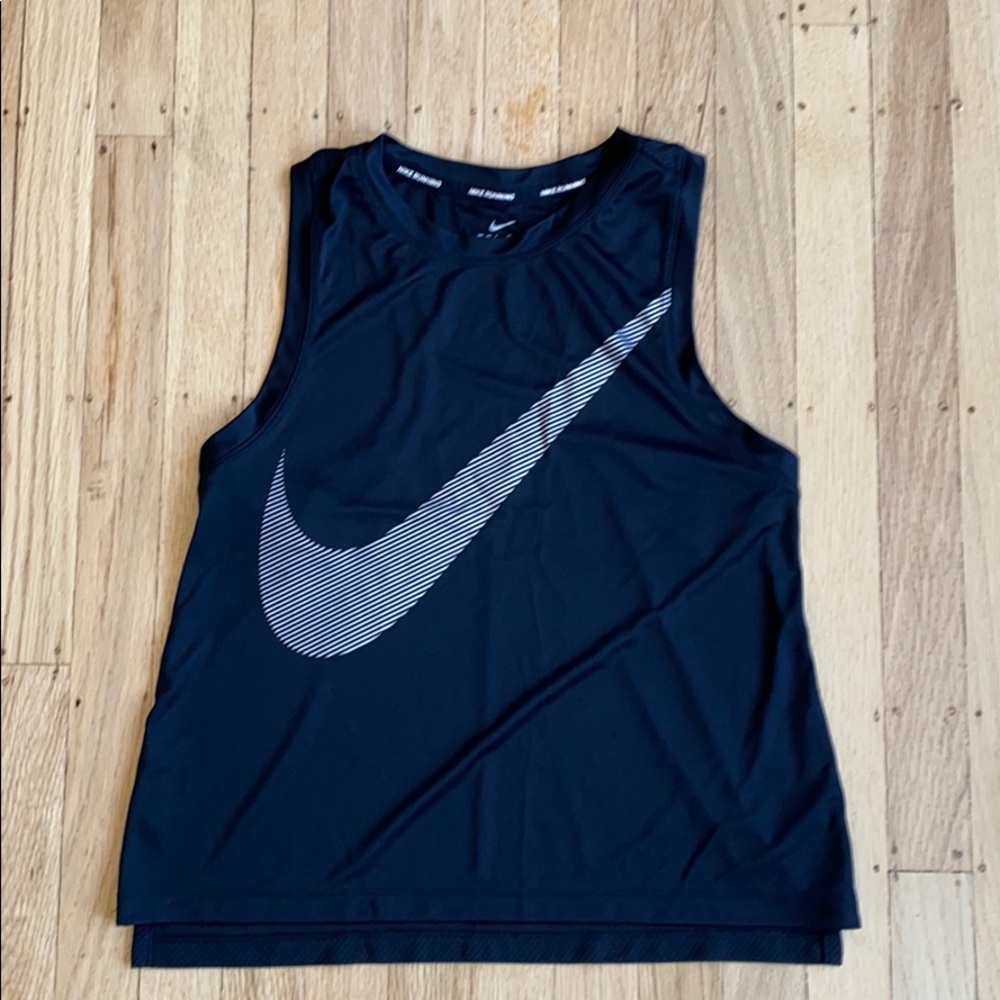 Nike dry fit running tank large swoosh
